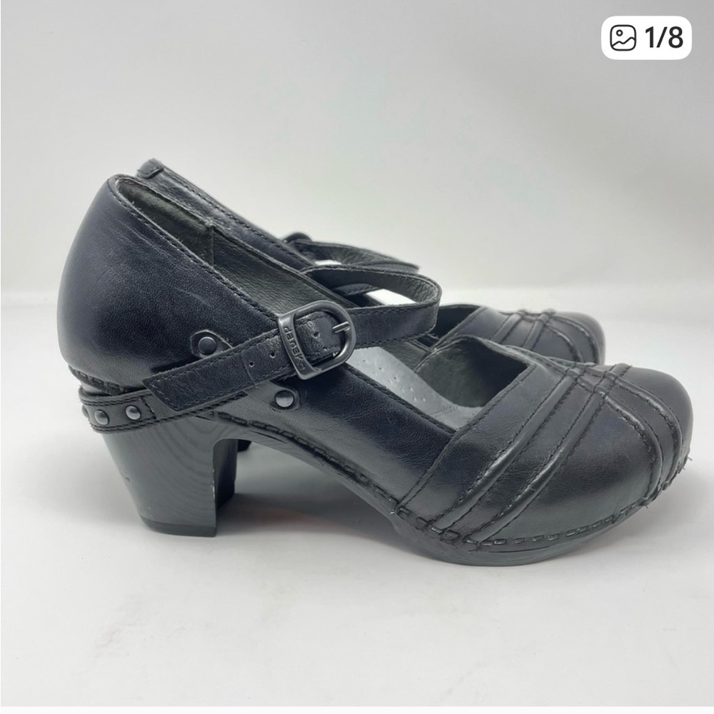 Dansko | Black Mary Jane Heels Leather 38 / 7.5-8